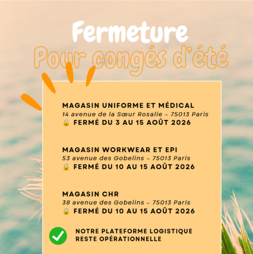 Fermeture pour cong&eacute;s d'&eacute;t&eacute; ! ☀️
