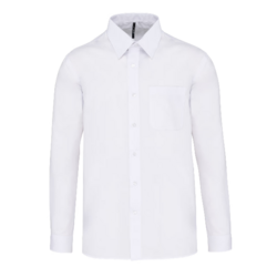 Chemise popeline  manches longues homme K545